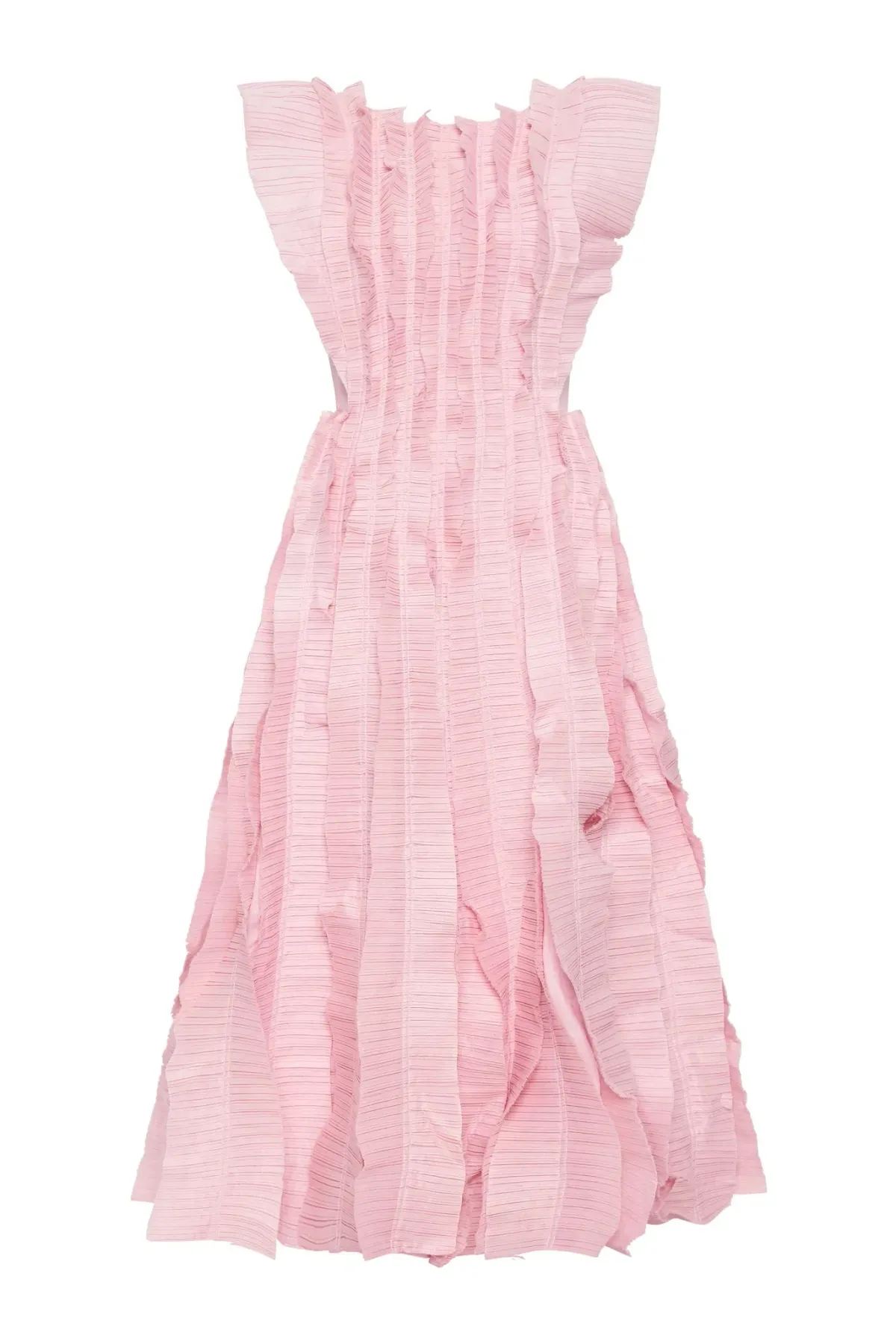 Aje Hybrid Midi Dress Pink Rose Size 8 - Image 4