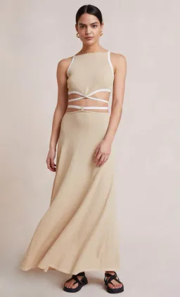 Bec & Bridge Lauryn Knit Top and Skirt Sets Cream/Sand Size 8 for rent on The Volte - image 4