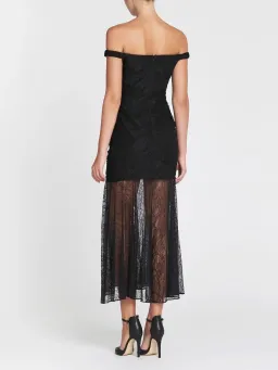 Camilla & Marc Sinclair Midi Dress Black Size 6 for rent on The Volte - image 2