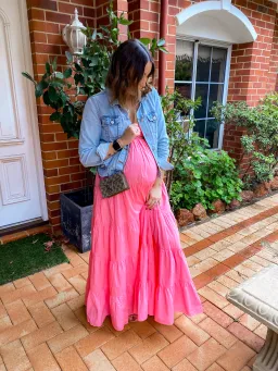 Steele Camellia Dress Neon Pink Size M for rent on The Volte - image 6