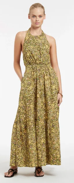 Jets Majorelle Tie Back Maxi Dress Print Size M for rent on The Volte - image 1