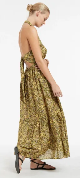 Jets Majorelle Tie Back Maxi Dress Print Size M for rent on The Volte - image 2