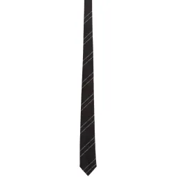 Givenchy Silk Pinstripes Tie Black and White for rent on The Volte - image 2