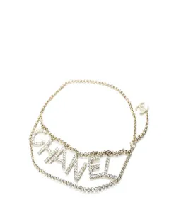 Chanel Logo Chain Belt Gold for rent on The Volte - image 1