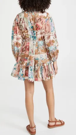 Zimmermann Cassia Drop Waist Mini Dress Print Size 0 for rent on The Volte - image 2