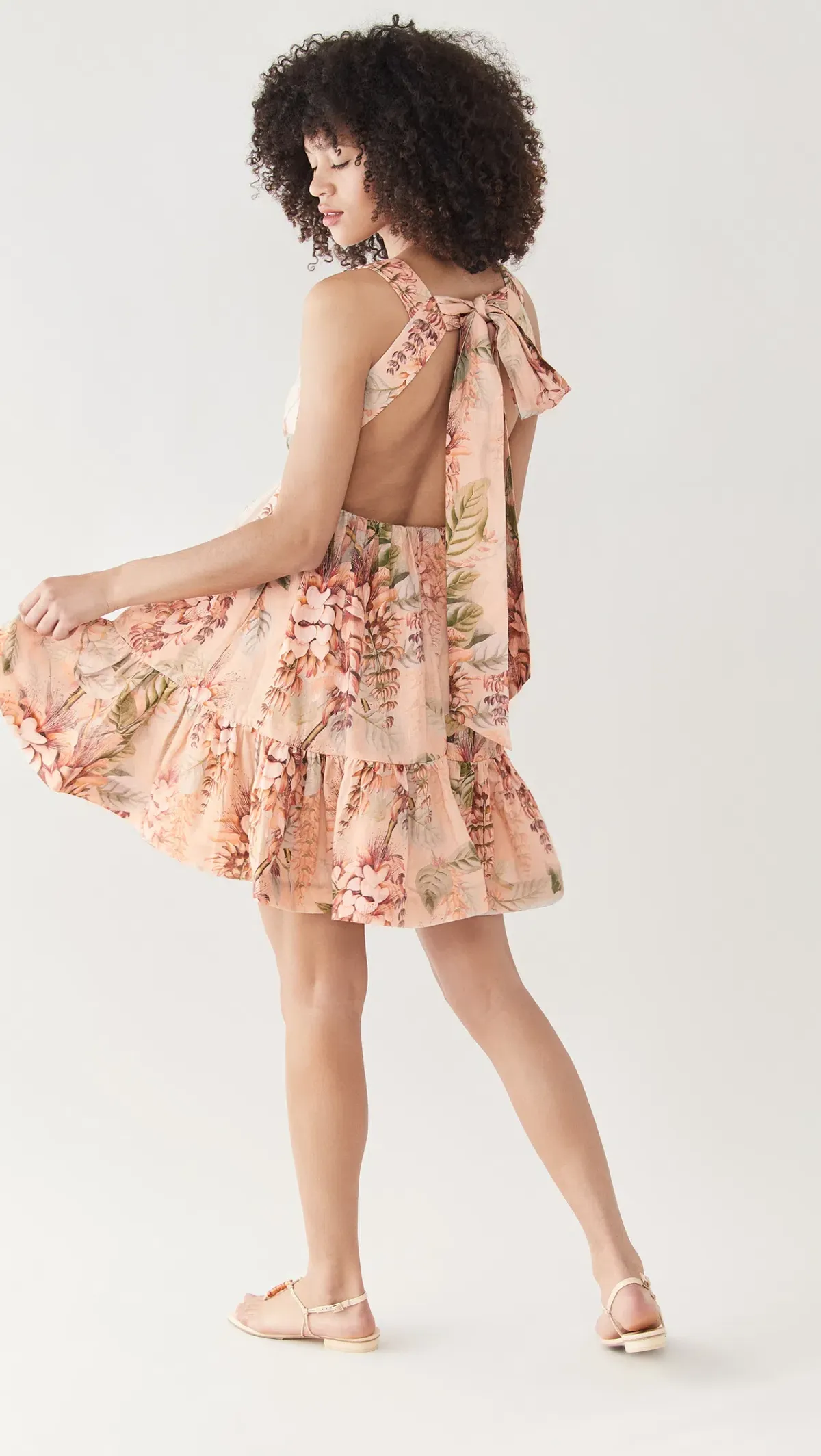 Zimmermann Candescent Plunge Neck Mini Print Size 0 - Image 2