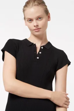 Manning Cartell MVP Knit Polo Dress Black Size 6 for rent on The Volte - image 2