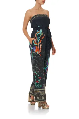 Camilla Wise Wings Tie Waist Strapless Jumpsuit Size S for rent on The Volte - image 3