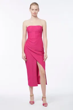 Manning Cartell Electric Avenue Midi Dress Pink Size 8 for rent on The Volte - image 1