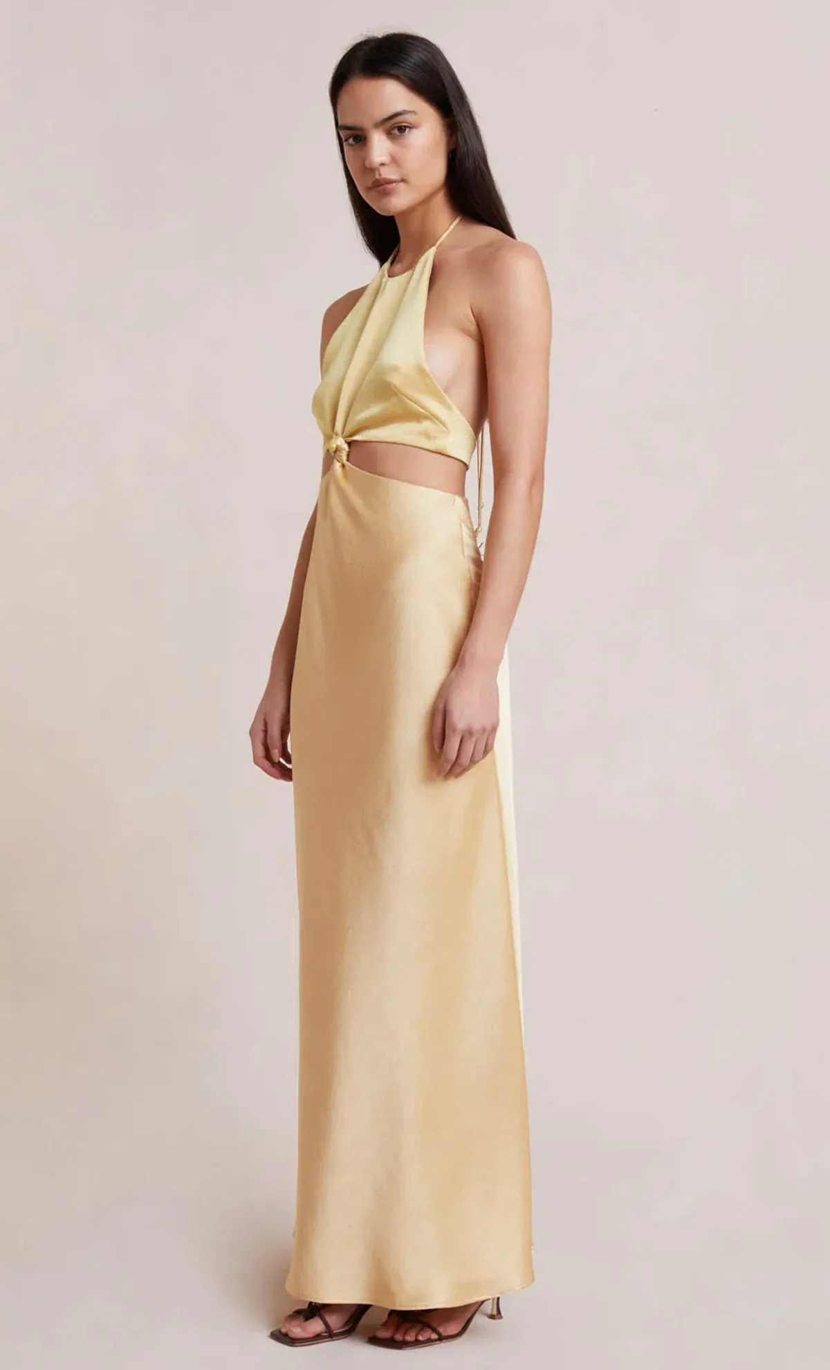 Bec & Bridge Carrie Halter Maxi Dress Multi Yellow Size 16 - Image 2