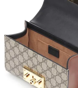 Gucci GG Supreme Padlock Bag Small Beige/Ebony for rent on The Volte - image 4