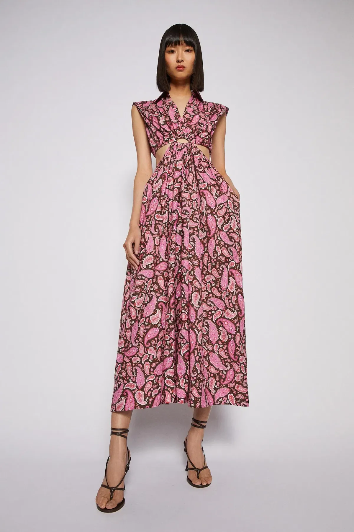 Scanlan Theodore Cotton Paisley Ring Dress Print Size 8  - Image 2