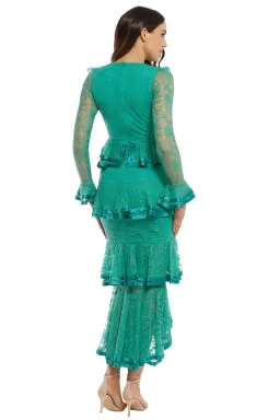 Nicola Finetti Maia Dress Green Size 8 for rent on The Volte - image 2