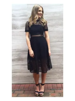 Kookai Aria Tee Dress Black Size 34/ AU 6 for rent on The Volte - image 1