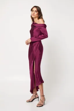 Mossman The Motion Dress Burgundy Size 8  for rent on The Volte - image 3