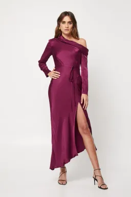 Mossman The Motion Dress Burgundy Size 8  for rent on The Volte - image 1