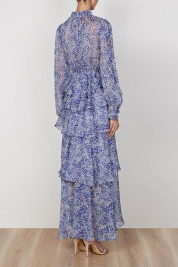 Shona Joy Garner Drawstring Maxi Dress Floral Size 10 for rent on The Volte - image 3