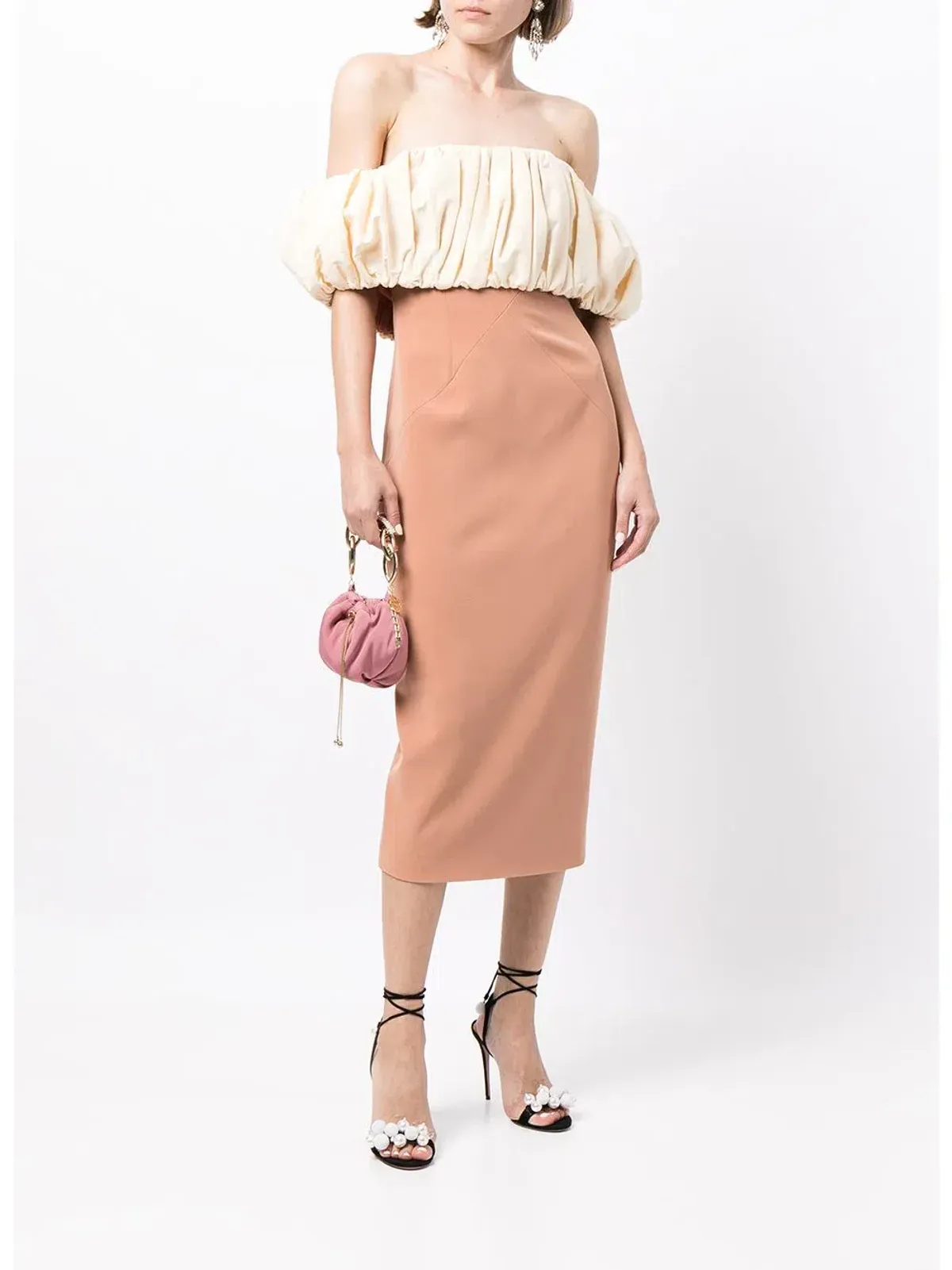 Rachel Gilbert Harley Dress Terracotta/Lemon Size AU 8 - Image 1