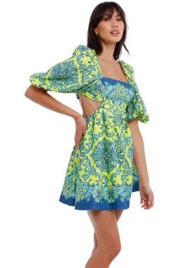 Zimmermann Nina Cut Out Mini Dress Print Size 3  for rent on The Volte - image 3