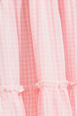 Steele Lyla Dress in Blush Check Print Size M  for rent on The Volte - image 5