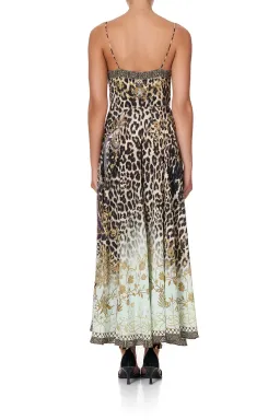 Camilla Long Dress With Tie Front Nomadic Nymph Print Size S for rent on The Volte - image 3