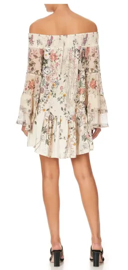 Camilla Phoenix Flower Off Shoulder Dress Print Size XS for rent on The Volte - image 2