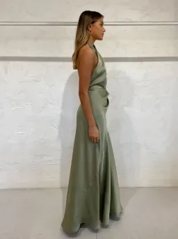One Fell Swoop Zion Maxi Dress in Serpent Green Size 6  for rent on The Volte - image 4