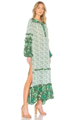 Spell Designs Winona Ivy Maxi Boho Dress Green Size 10  for rent on The Volte - image 2