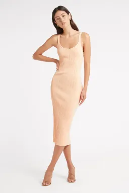 Kookai Stirling Dress Peach Size 12  for rent on The Volte - image 1
