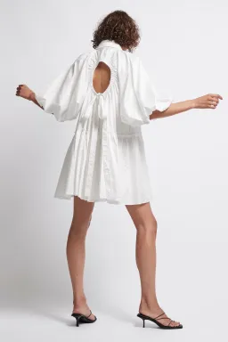 Aje Prima Circle Tiered Mini Dress White Size 12 for rent on The Volte - image 2