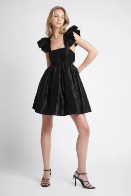 Aje Gazelle Mini Dress Black Size 12 for rent on The Volte - image 1