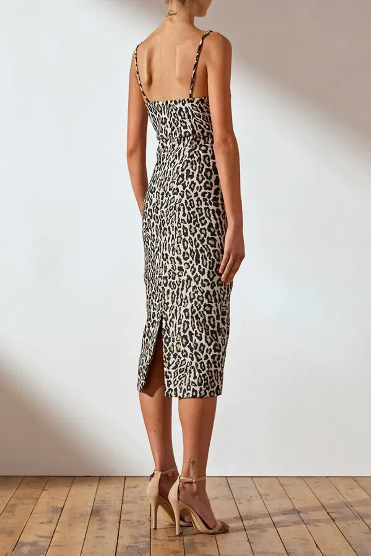 Shona Joy Leopard Dress Print Size 8 - Image 3