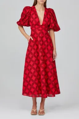 Acler Hamilton Dress Red Size 14 for rent on The Volte - image 1