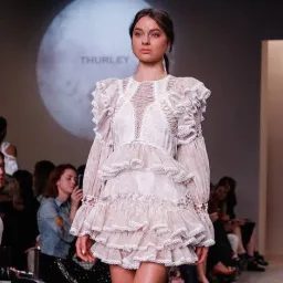 Thurley Papilio Mini Dress Dusty Pink Size 10 for rent on The Volte - image 3