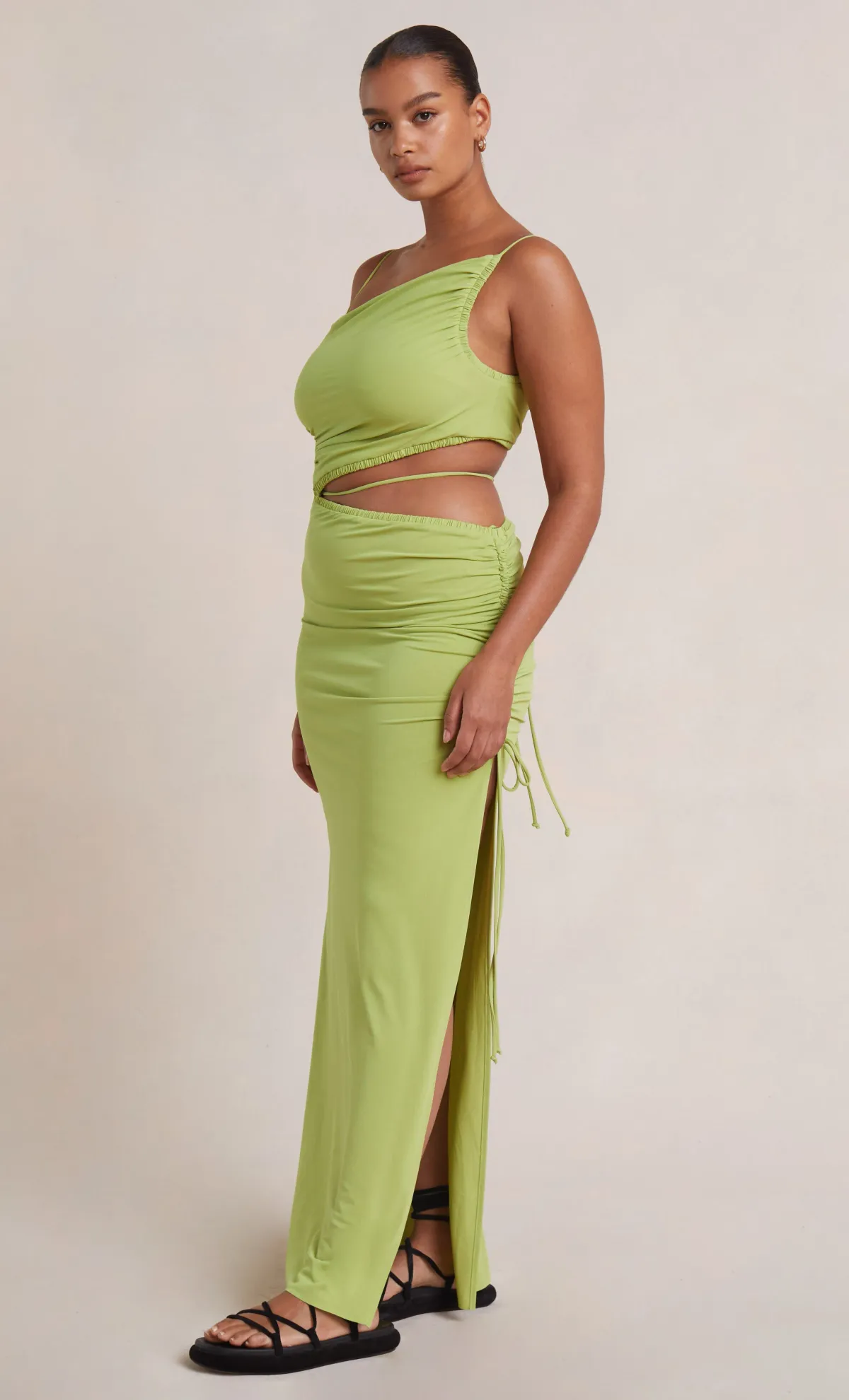 Bec & Bridge Dilkon Maxi Dress Lime Green Size 8 - Image 2
