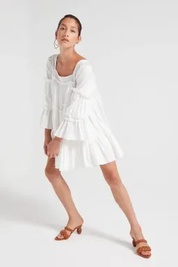 Aje L’espirit Mini Dress White Size 10 for rent on The Volte - image 8