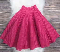 Maje Julien Neoprene Skirt Pink Size 10 for rent on The Volte - image 2