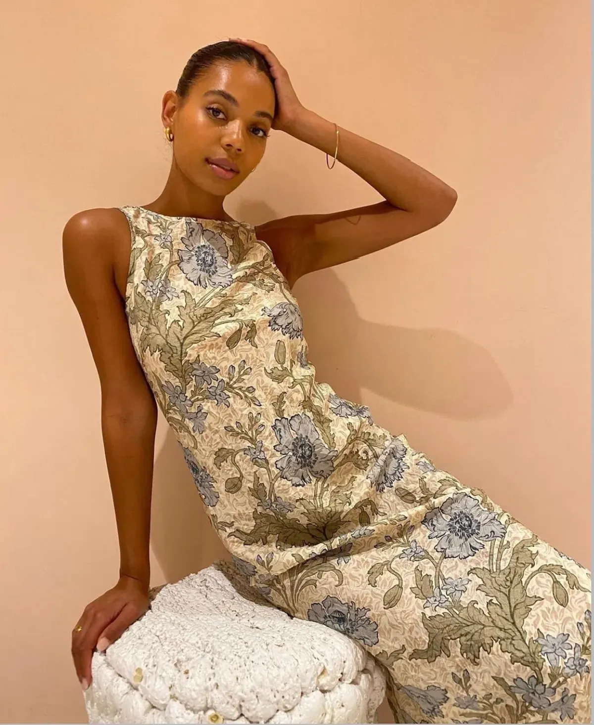 Sir the Label Maev Slip Dress Print Size 10 - Image 4