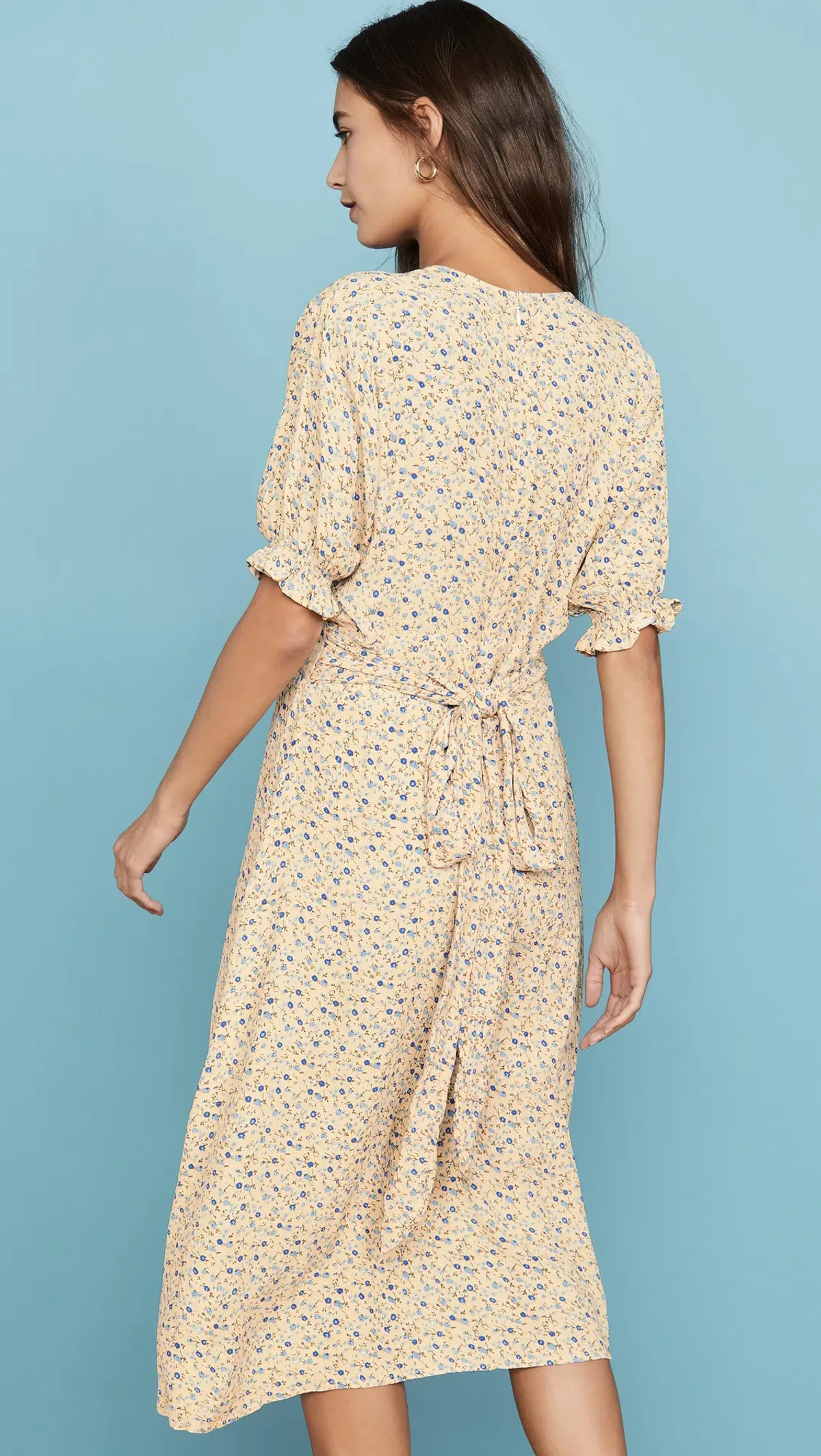 Faithfull the Brand Farrah Midi Dress Print Size 10 - Image 3