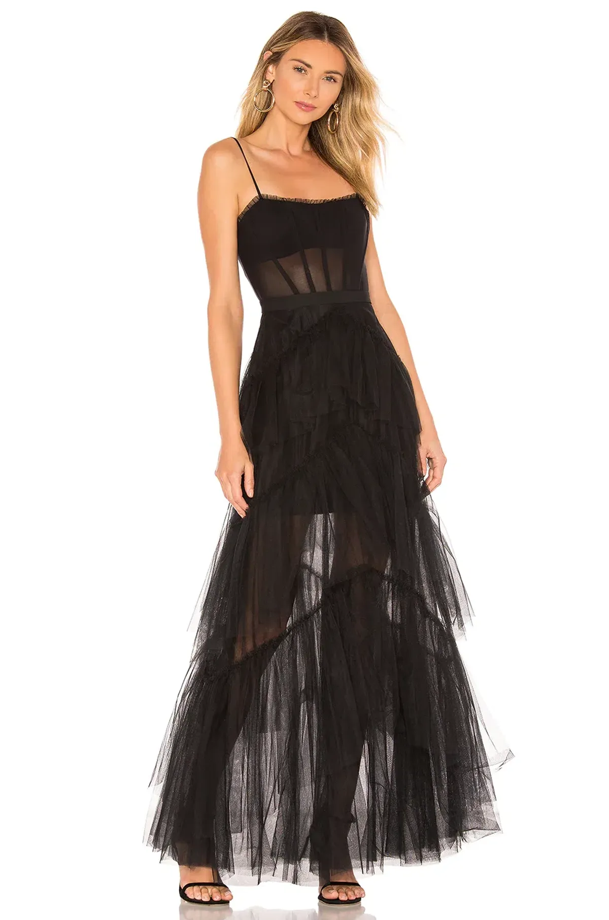 BCBGMAXAZRIA Corset Tulle Gown Black Size 6 AUS  - Image 1