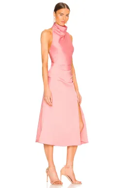 MISHA Robia Midi Dress Pink Size 6/XS  for rent on The Volte - image 6