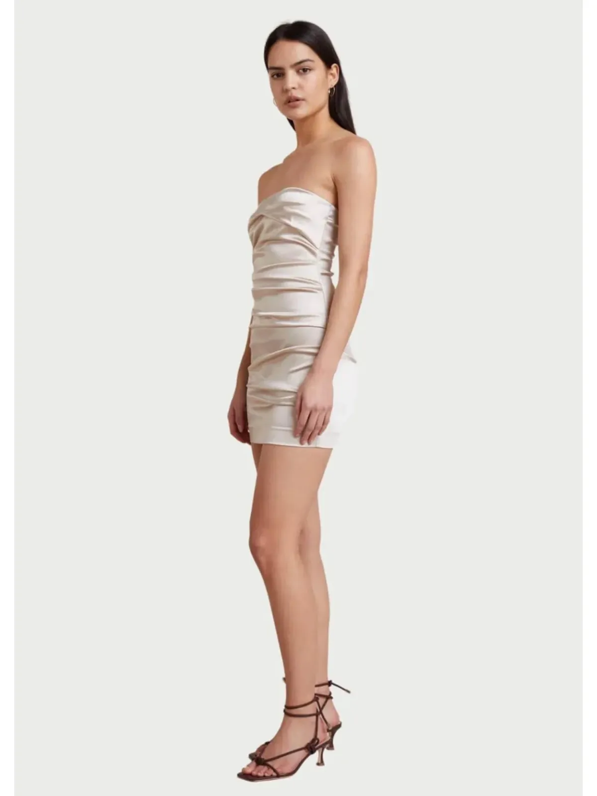 Bec and Bridge Heather Mini Dress  in Champagne Size AU 6 - Image 2