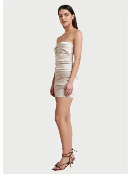 Bec and Bridge Heather Mini Dress  in Champagne Size AU 6 for rent on The Volte - image 2