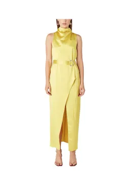 Camilla and Marc Phoebe Drape Dress Yellow Size 10 for rent on The Volte - image 1