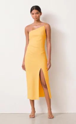 Bec & Bridge Raphaela Midi Dress Yellow Size 6 for rent on The Volte - image 1