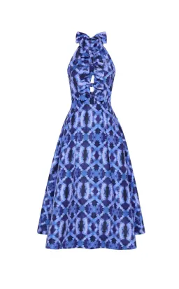 Rebecca Vallance - Shiloh Halter Midi Dress  - Size 8 (fits 6 - 8) for rent on The Volte - image 1