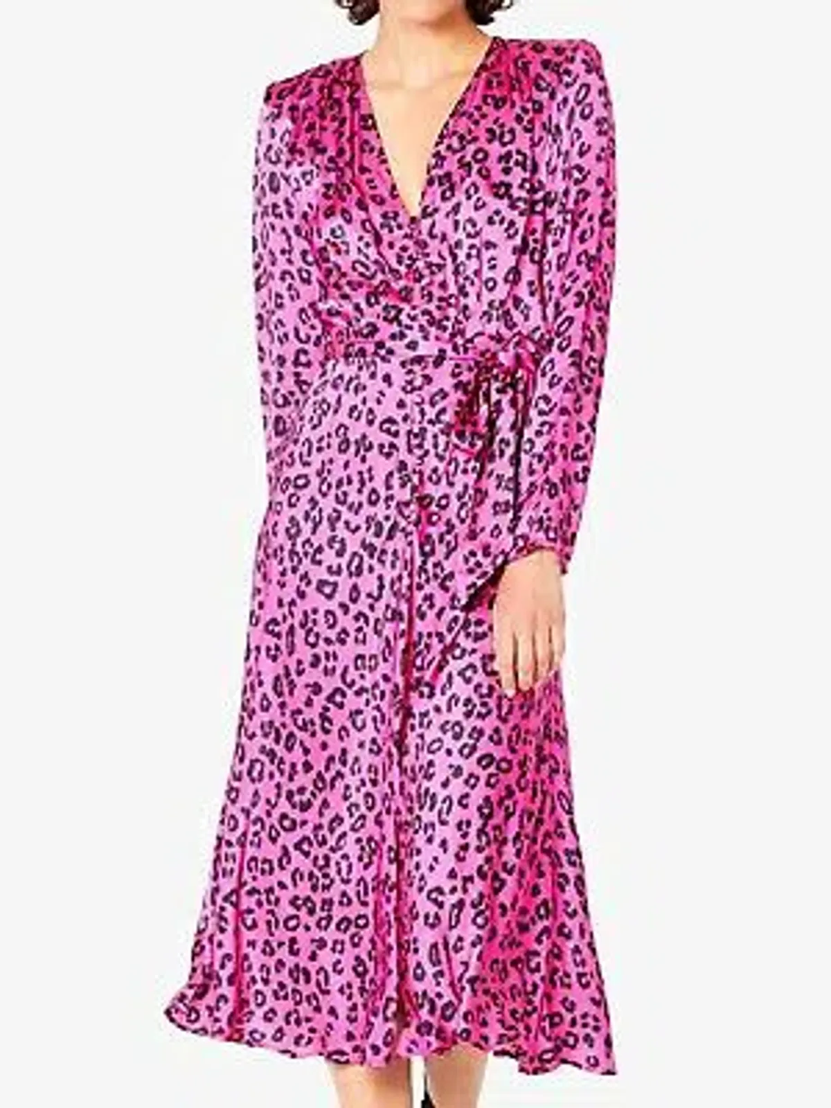 Ghost London Meryl Leopard Print Dress Print Size 8  - Image 1