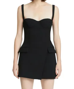 Dion Lee Belted Strap Bustier Mini Dress Black Size 8  for rent on The Volte - image 2