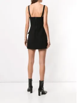 Dion Lee Belted Strap Bustier Mini Dress Black Size 8  for rent on The Volte - image 3
