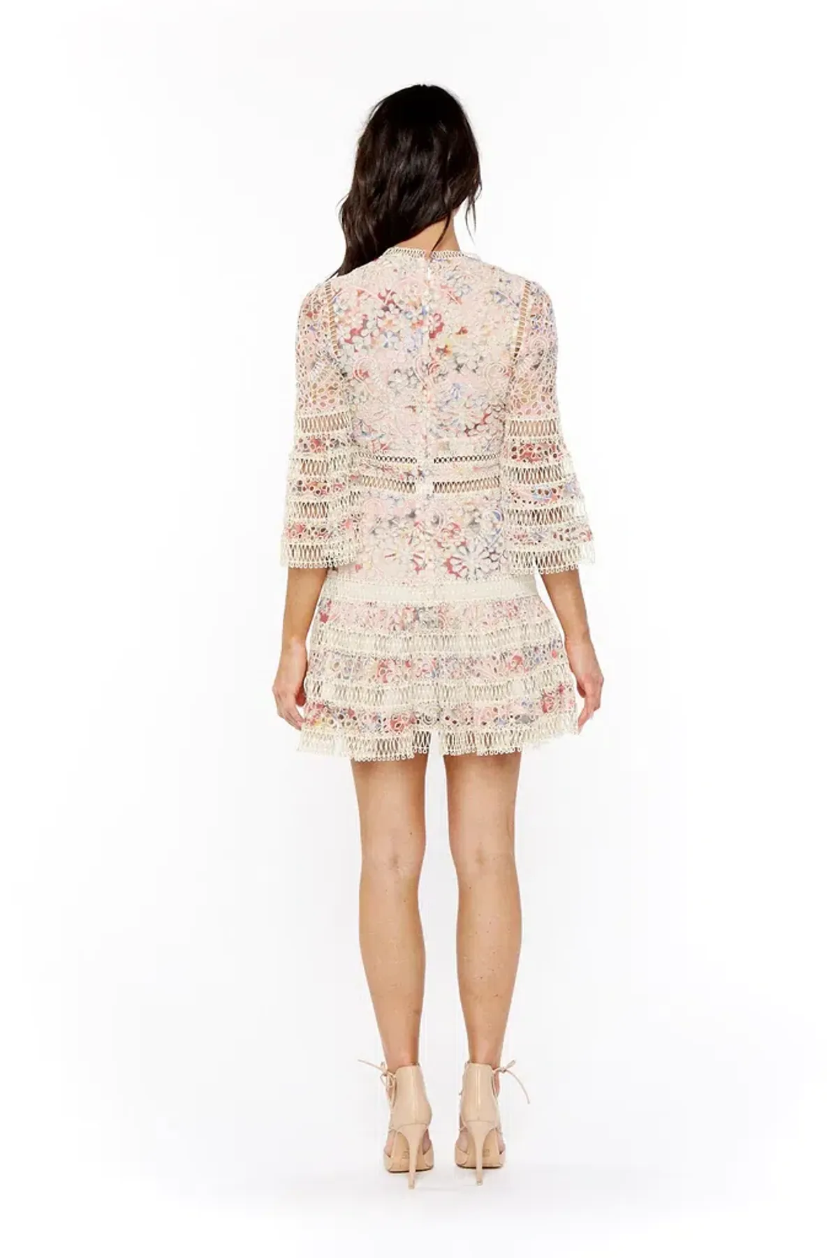 Zimmermann Lovelorn Floral Flutter Dress Print Size 8 - Image 2